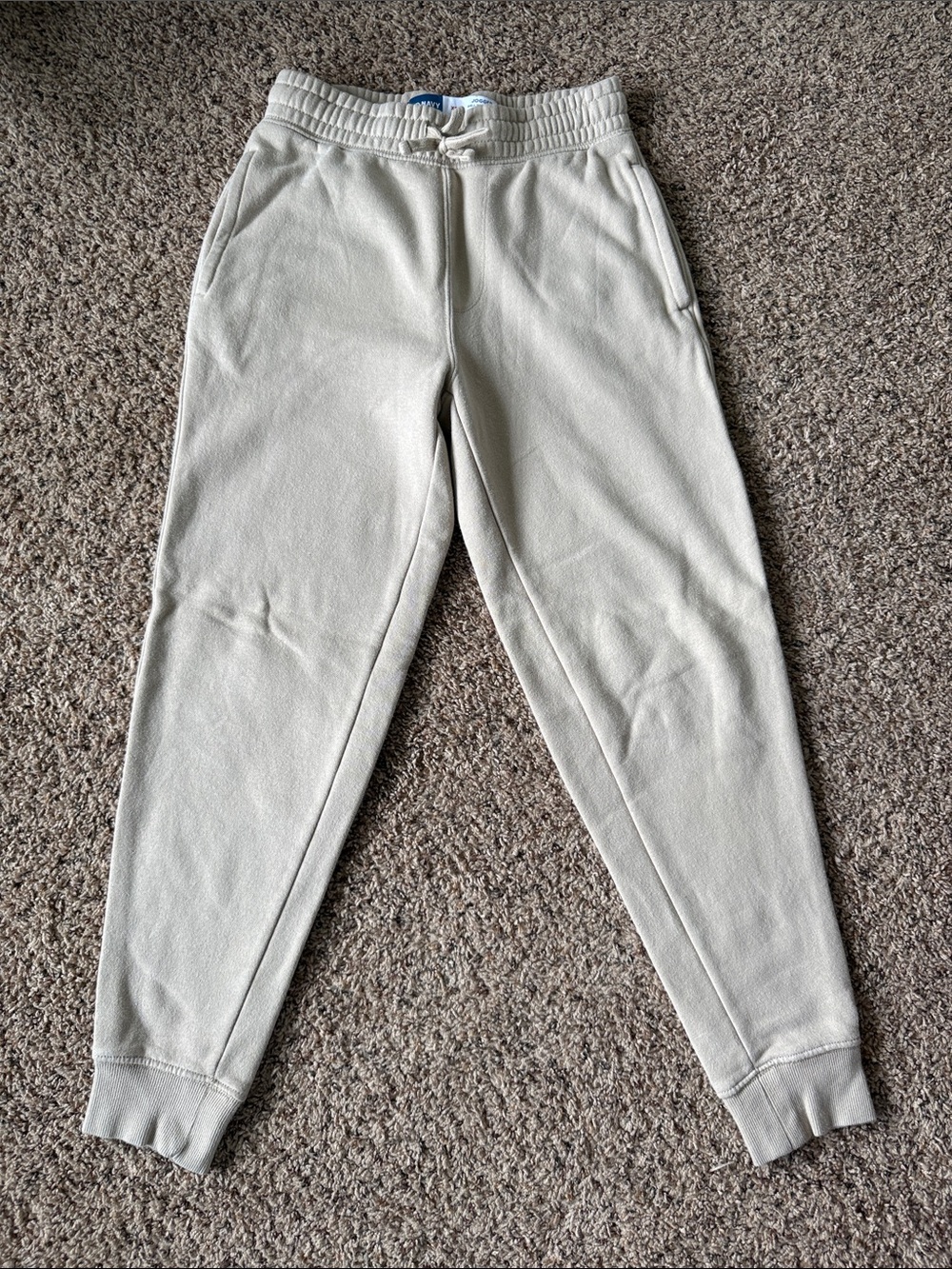 Old Navy Cream Men's Jogger Sweatpants
